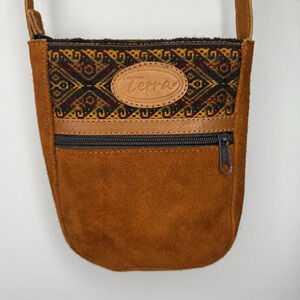 Terra Recycled Suede Mini Bag Purse Terracotta Color Western India Vintage